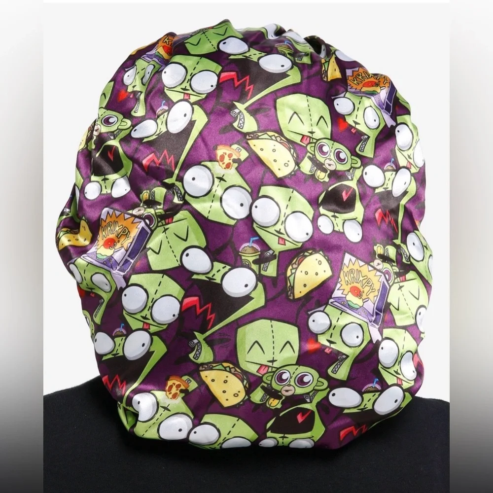 Nickelodeon Invader Zim Reversible Hair Sleep Cap Bonnet- New